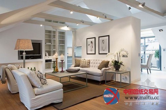 自然惬意!瑞典斯德哥尔摩阁楼公寓设计