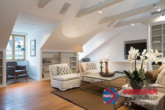 自然惬意!瑞典斯德哥尔摩阁楼公寓设计