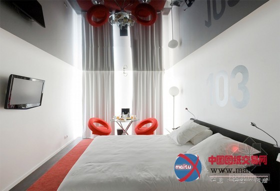 现代动感的法国波尔多Seekoo酒店设计