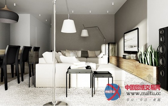 波兰华沙质感公寓设计 让人倍感惊艳