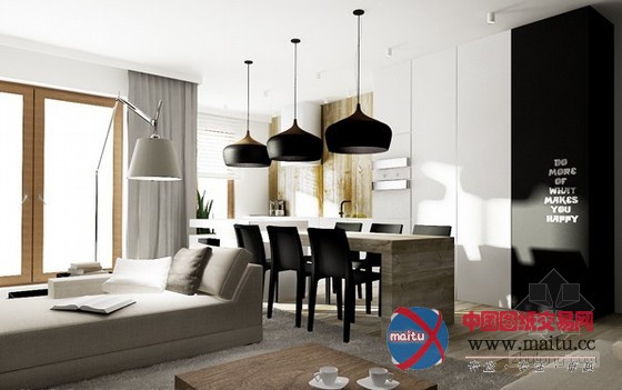 波兰华沙质感公寓设计 让人倍感惊艳