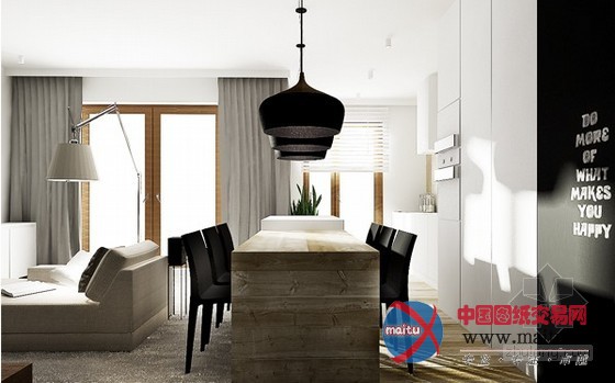 波兰华沙质感公寓设计 让人倍感惊艳