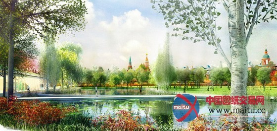 2013莫斯科Zaryadye公园设计竞赛二等奖