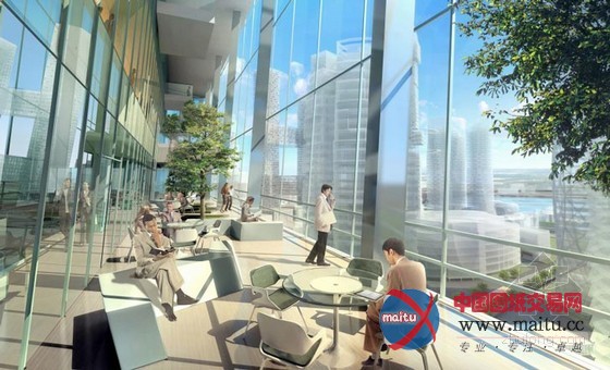 丹尼尔•李伯斯金设计的可持续性韩国纸灯笼和谐大厦