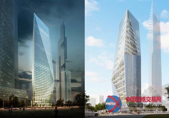 丹尼尔•李伯斯金设计的可持续性韩国纸灯笼和谐大厦