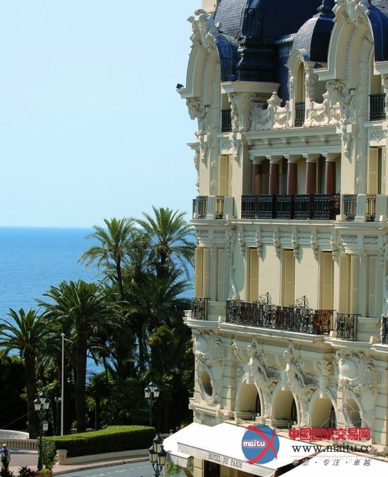 摩纳哥心脏地带 豪华度假酒店巴黎大饭店