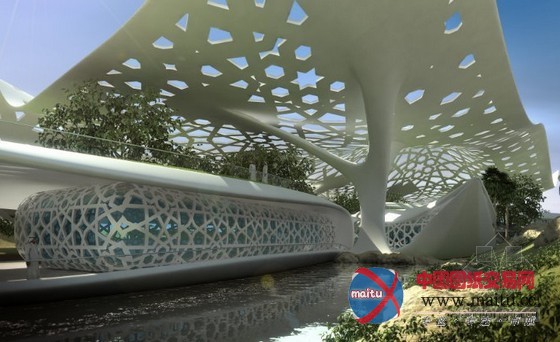 Sanzpont Arquitectura设计的卡塔尔自给式植物园“大自然的宫殿”