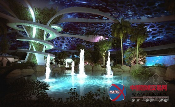 Sanzpont Arquitectura设计的卡塔尔自给式植物园“大自然的宫殿”