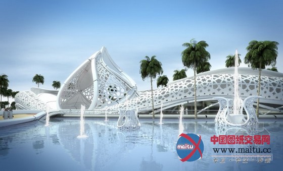 Sanzpont Arquitectura设计的卡塔尔自给式植物园“大自然的宫殿”