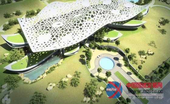 Sanzpont Arquitectura设计的卡塔尔自给式植物园“大自然的宫殿”