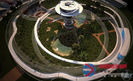 Sanzpont Arquitectura设计的卡塔尔自给式植物园“大自然的宫殿”