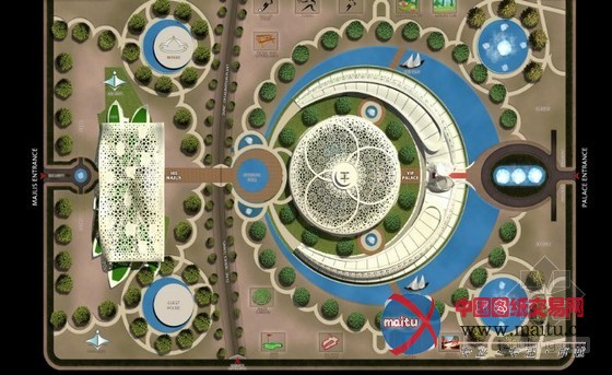 Sanzpont Arquitectura设计的卡塔尔自给式植物园“大自然的宫殿”