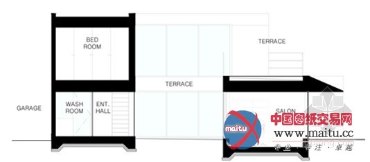 阿波罗建筑师事务所设计的日本滨松有发廊的别墅