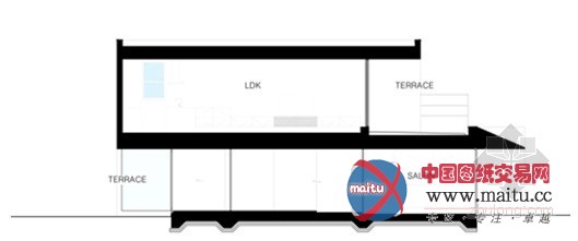 阿波罗建筑师事务所设计的日本滨松有发廊的别墅