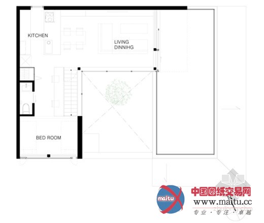 阿波罗建筑师事务所设计的日本滨松有发廊的别墅