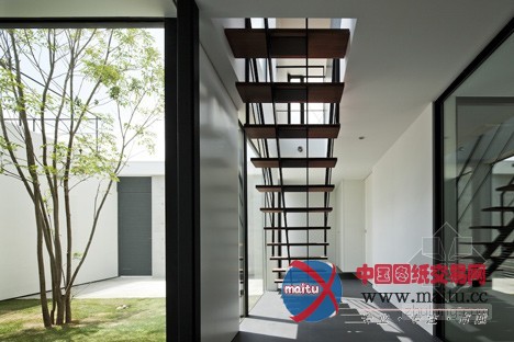 阿波罗建筑师事务所设计的日本滨松有发廊的别墅