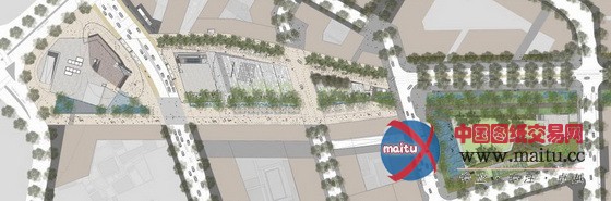 悉尼绿色广场城镇中间公共区域打算设计