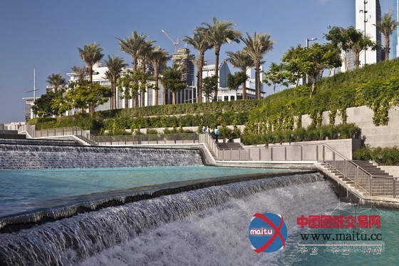 SWA设计的迪拜哈利法塔摩天大楼公园