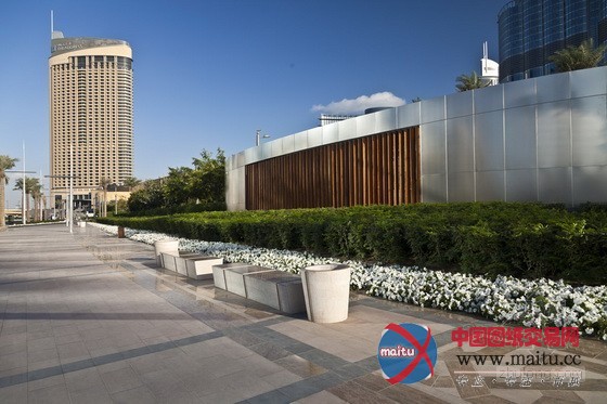 SWA设计的迪拜哈利法塔摩天大楼公园