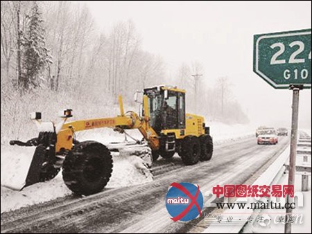 徐工平地机在黑龙江省除雪清障担当大任