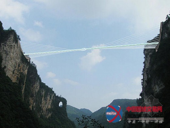 张家界大峡谷玻璃桥即将开建 将创吉尼斯纪录