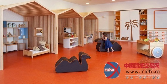 独特组合!以色列幼儿园装修设计