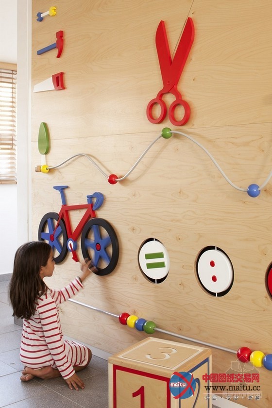 独特组合!以色列幼儿园装修设计