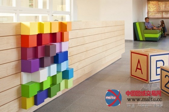 独特组合!以色列幼儿园装修设计