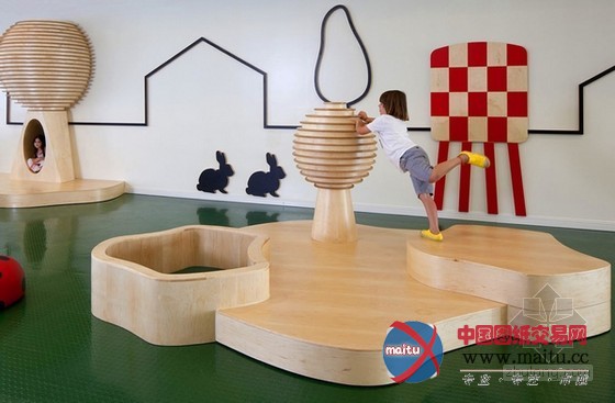 独特组合!以色列幼儿园装修设计