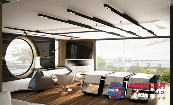 保加利亚工作室设计 充满了未来感与张力