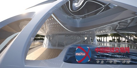 扎哈•哈迪德设计“独特环绕型游艇”最新效果图曝光