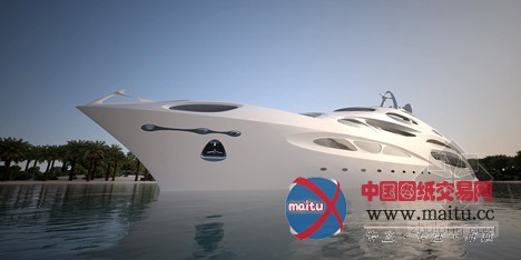 扎哈•哈迪德设计“独特环绕型游艇”最新效果图曝光