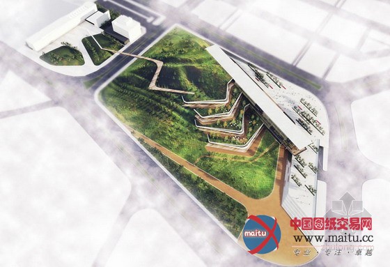 ONZ建筑师设计的多层绿色屋顶Ostim生态园