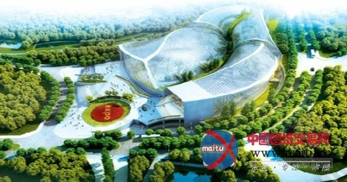 青岛世园会“叶片”植物馆百花盛开 月底完工