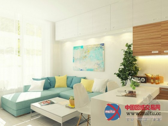 现代都市!29平米蜗居公寓装修设计