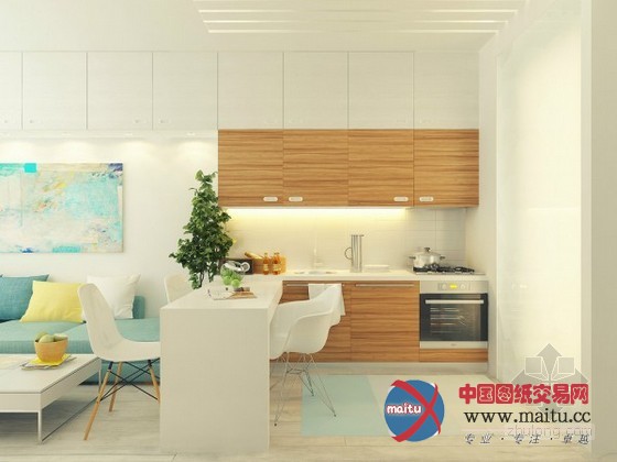 现代都市!29平米蜗居公寓装修设计