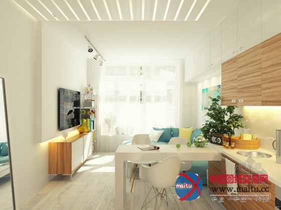 现代都市!29平米蜗居公寓装修设计