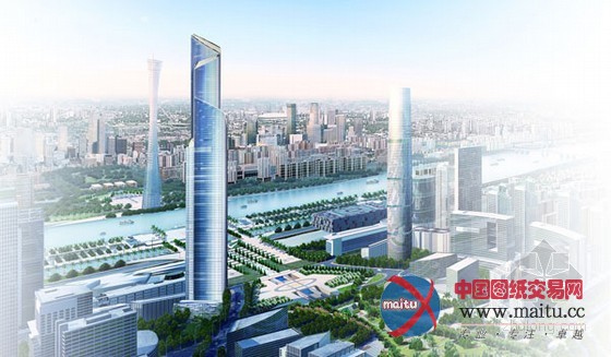 广州东塔突破400米 与西塔及广州塔“三塔鼎立”