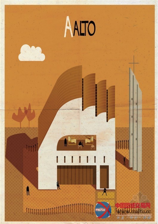 Federico Babina设计的“建筑字母城”