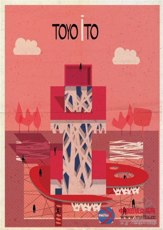 Federico Babina设计的“建筑字母城”