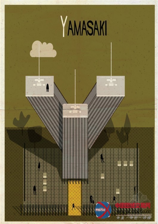 Federico Babina设计的“建筑字母城”