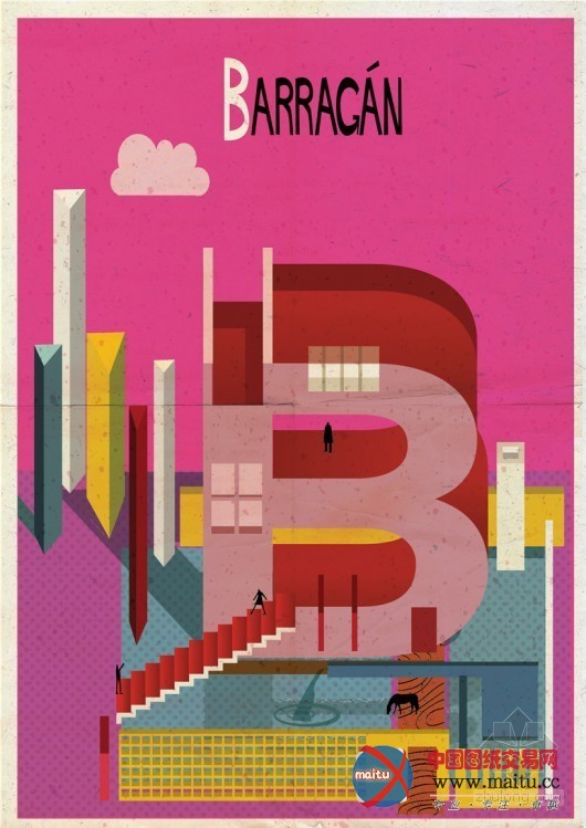 Federico Babina设计的“建筑字母城”