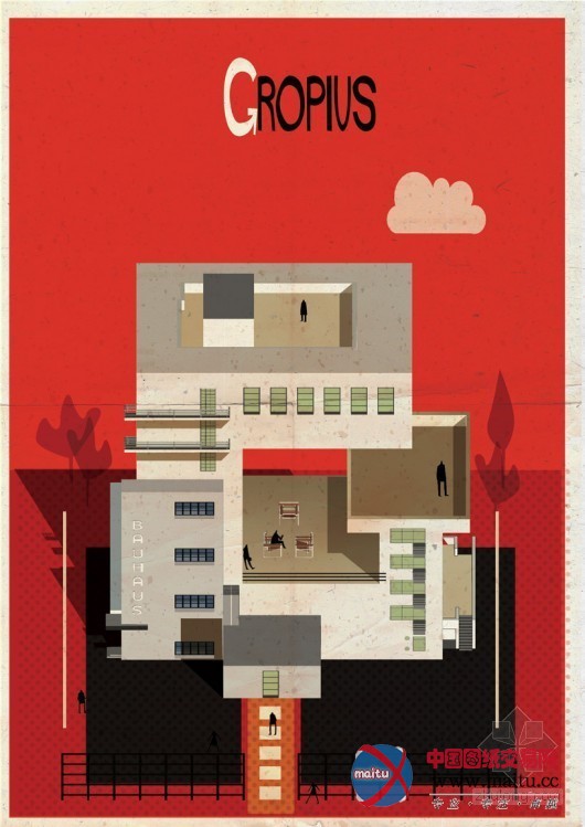 Federico Babina设计的“建筑字母城”
