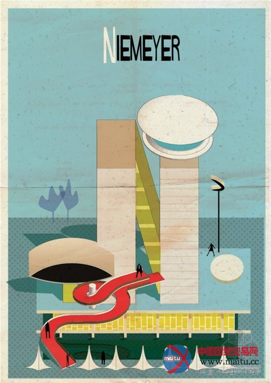 Federico Babina设计的“建筑字母城”