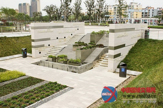 江苏昆山莲湖公园 历史文化融入景观