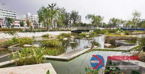 江苏昆山莲湖公园 历史文化融入景观