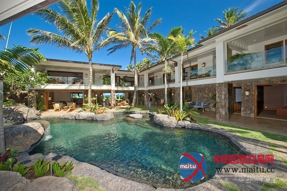 夏威夷别墅 1670平方米的宅邸直通海滩