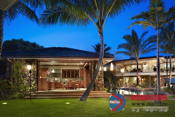 夏威夷别墅 1670平方米的宅邸直通海滩