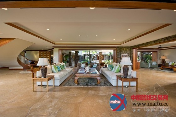 夏威夷别墅 1670平方米的宅邸直通海滩