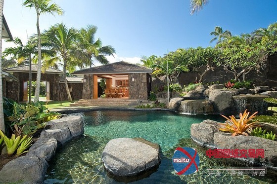 夏威夷别墅 1670平方米的宅邸直通海滩